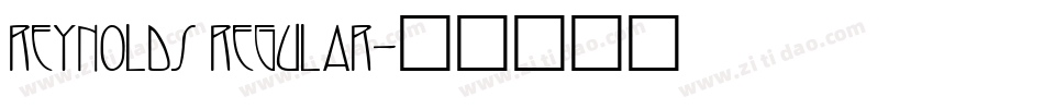 Reynolds Regular字体转换